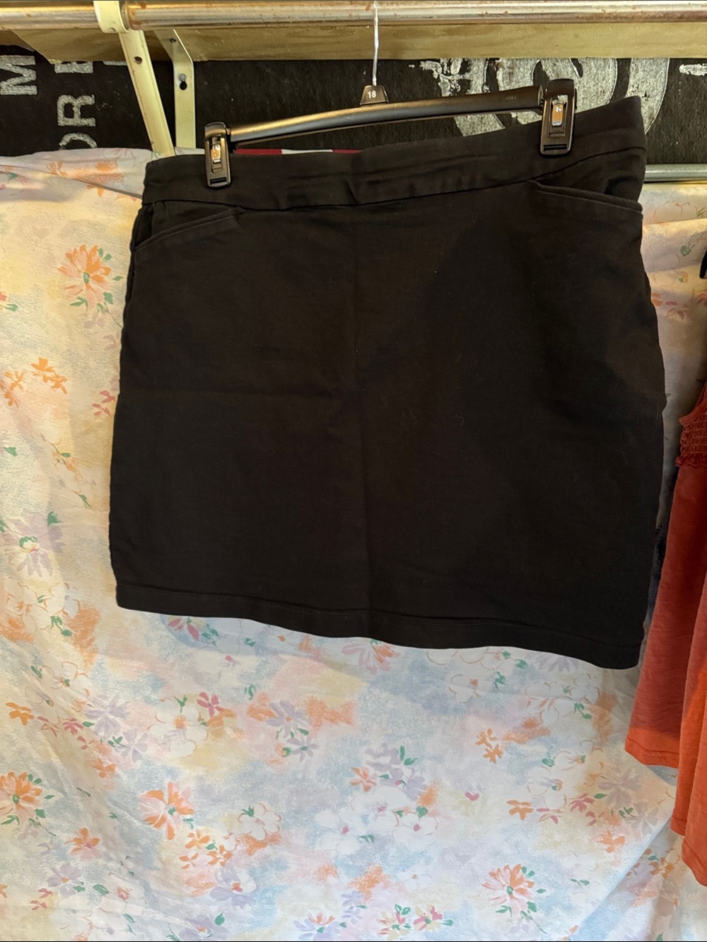 Classic Black Women's Knit Mini Skort